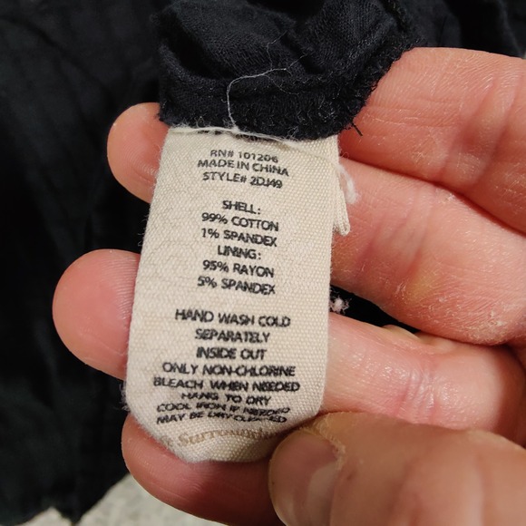 Soft Surroundings Black Breathable Grid 3/4 Sleeve Overlay Shirt Top Women Large - Picture 6 of 7